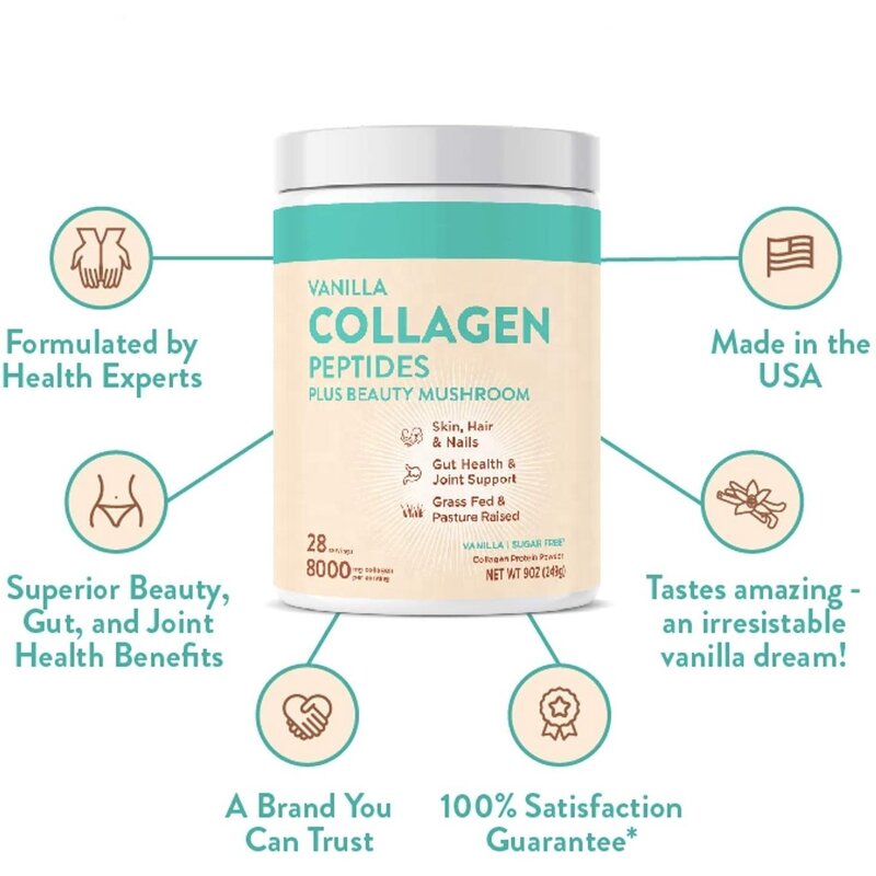 Collagen Powder - Manufacturer Free Sample Vanilla Keto Bovine Skin Hair Nails