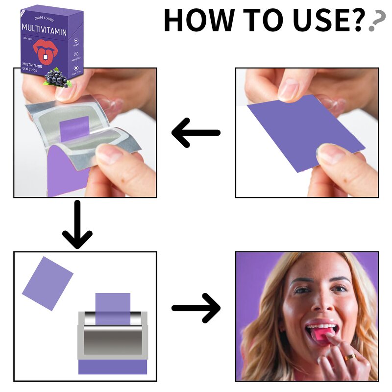 Multivitamin Strips - Manufacturer OEM/ODM Mineral Immunity Vegan Fast Dissolving