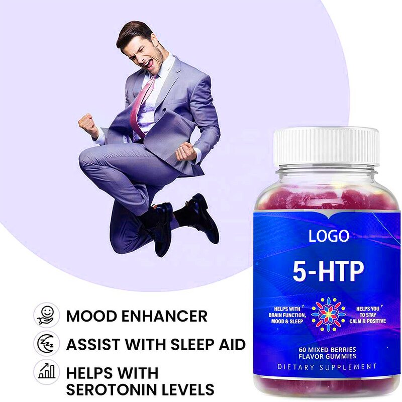 5-HTP Gummies - Manufacturer Natural Calcium L-Tryptophan Stress Relief Chews