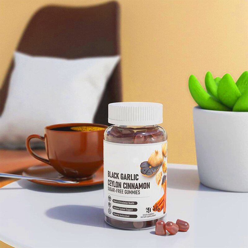 Black Garlic Gummies - Manufacturer Aged 1000mg Ceylon Cinnamon Chromium Supplement