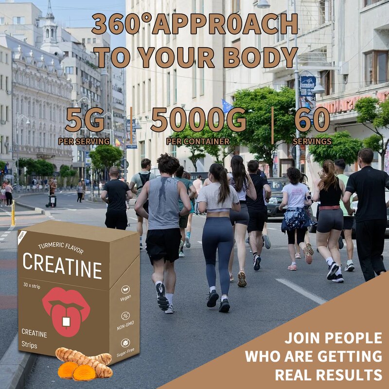 Creatine Oral Strips - Manufacturer Private Brand Low-Fat Energy Sublingual Quick