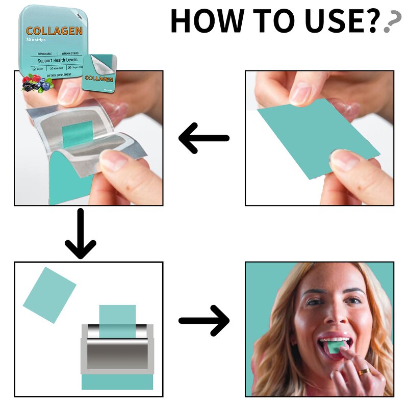 Collagen Oral Film - Manufacturer Wholesale Skin Whitening Vitamin Candy Chewable