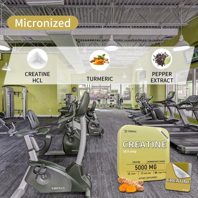 Creatine Oral Strips - Manufacturer OEM/ODM Vegan Biotin Energy Dissolvable Thin