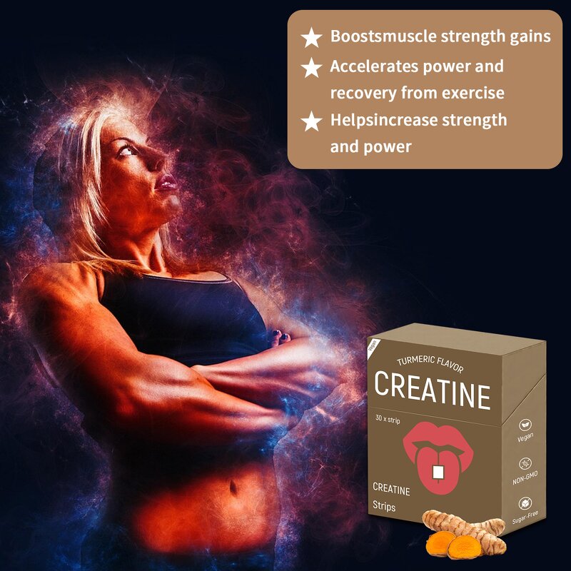 Creatine Oral Strips - Manufacturer Private Brand Low-Fat Energy Sublingual Quick