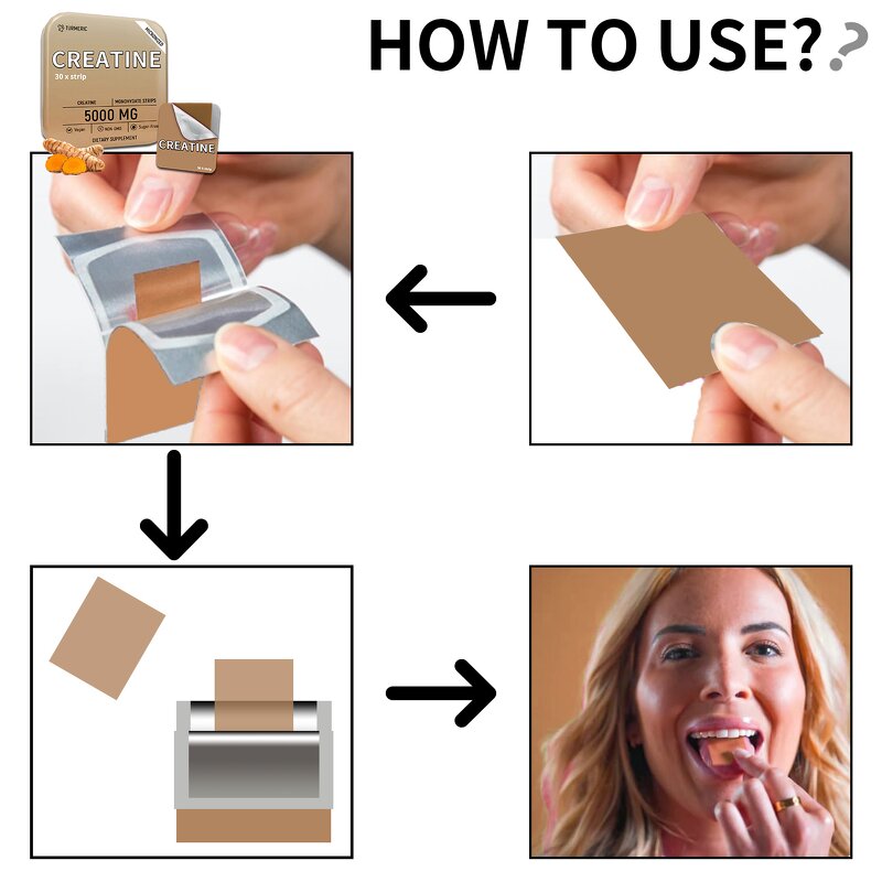 Creatine Strips - Manufacturer High Quality Vegan Fast Dissolving Energy Film