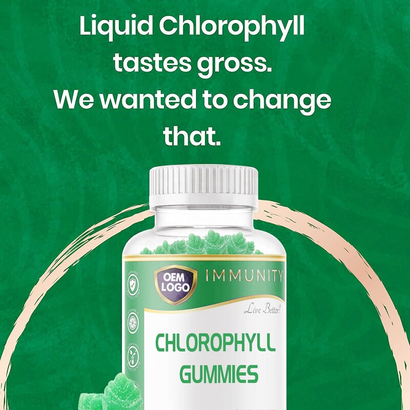 Chlorophyll Gummies - Manufacturer Hot Sale Organic Vegan Sodium Copper Cleanse Body