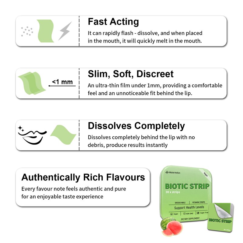 Biotics Oral Strips - Manufacturer Factory Price Energy Support Vitamin Supplement