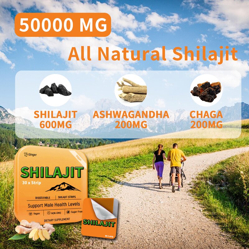 Shilajit Oral Strips - Manufacturer Customized Sugar-Free Fast Acting Himalayan