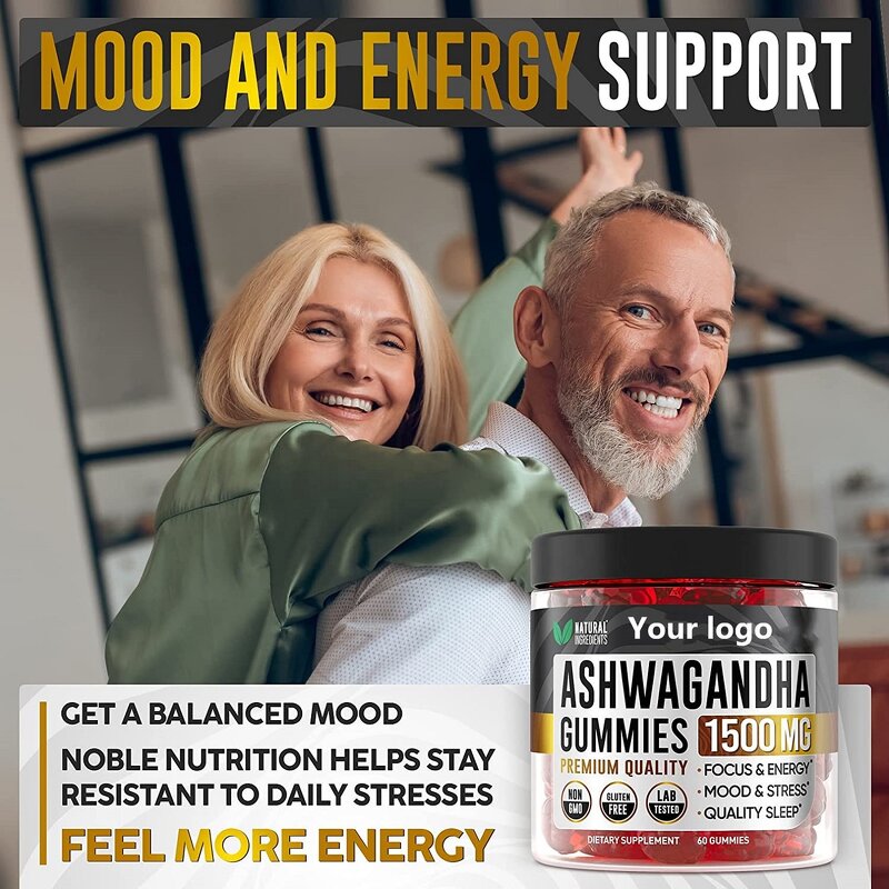 Ashwagandha Gummies - Manufacturer 2022 Hot Ksm66 Goki Vitamin D Men Sleep Aid