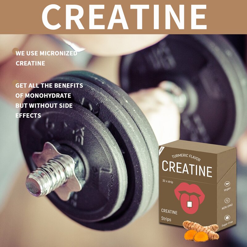 Creatine Oral Strips - Manufacturer Private Brand Low-Fat Energy Sublingual Quick