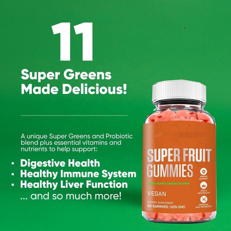 Men's Multivitamin Gummies - Manufacturer Superfruits Energy Antioxidants Supplement