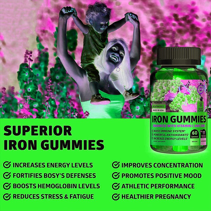Iron Gummies - Manufacturer Premium Multivitamins Kids Adults Supplement Gummy
