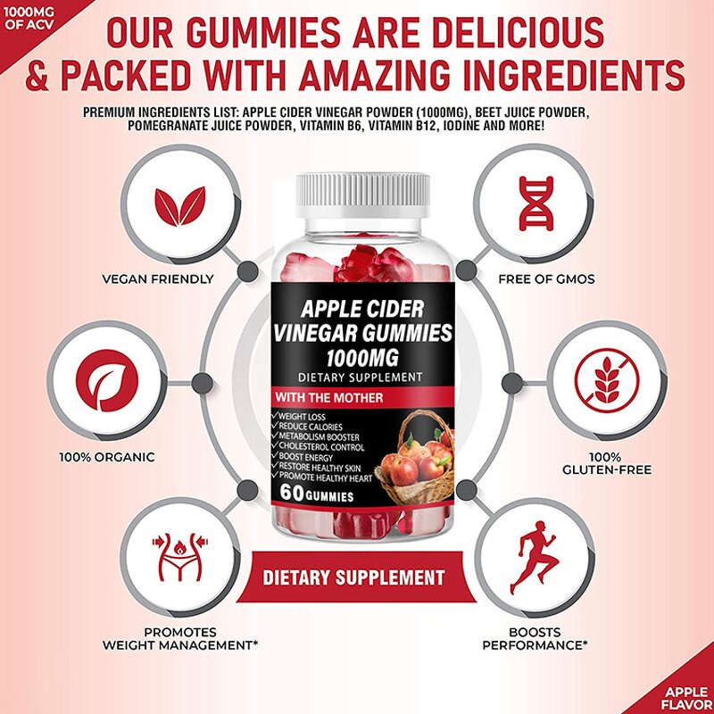 ACV Gummies - Manufacturer Private Label Organic Vegan Bear Apple Cider Vinegar