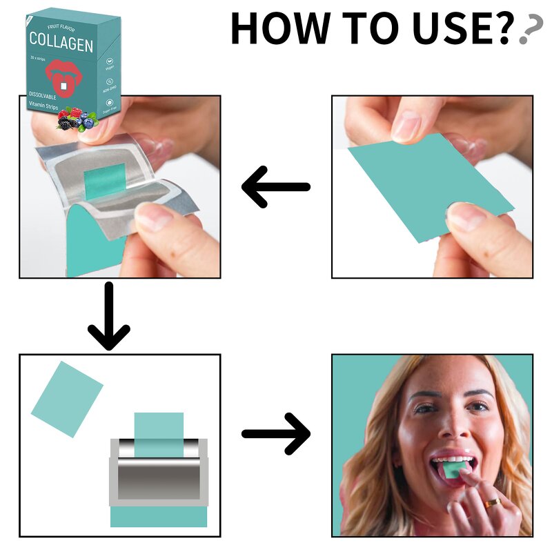 Collagen Oral Strips - Manufacturer OEM/ODM Natural Skin Whitening Anti Aging