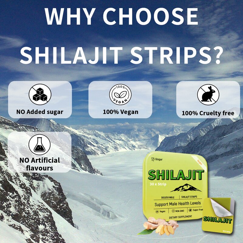 Shilajit Oral Strips - Manufacturer OEM/ODM Sugar Free Brain Energy Hormone