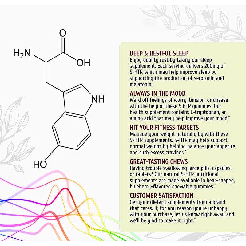 5-HTP Gummies - Manufacturer Deep Sleep Melatonin Free Calcium L-Tryptophan Calm