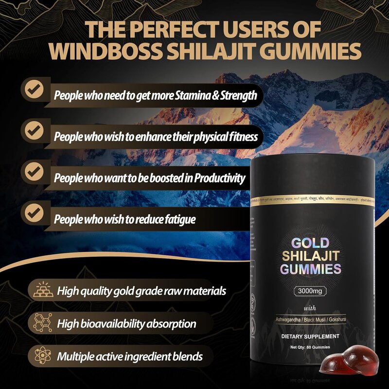 Shilajit Gummies - Manufacturer OEM Private Label Himalayan Energy Brain Memory Support