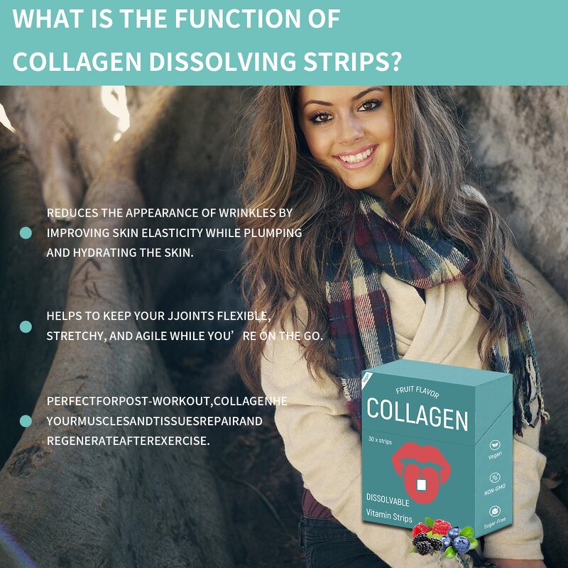 Collagen Oral Strips - Manufacturer OEM/ODM Natural Skin Whitening Anti Aging
