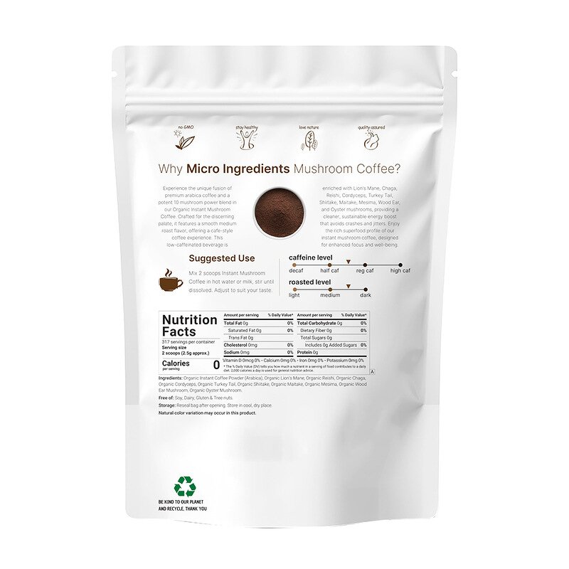 Mushroom Coffee Manufacturer - 100% Natural Good Taste Producer