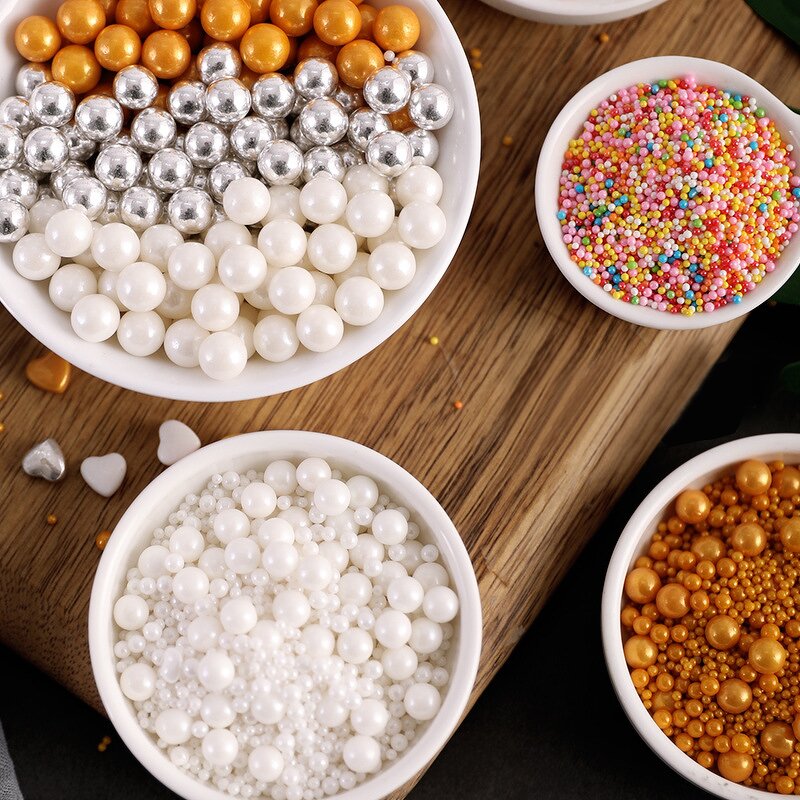 Cake Sprinkles Machine Manufacturer - Halal Doking Matte Sugar Pearls