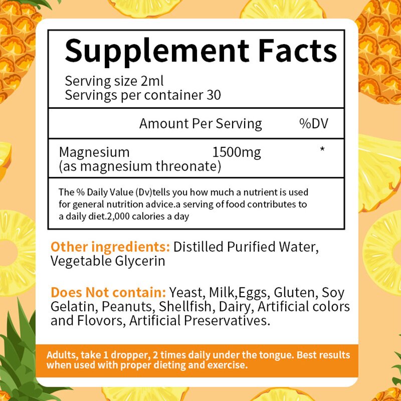 Magnesium Threonate Drops - Manufacturer OEM ODM Memory Sleep Improvement