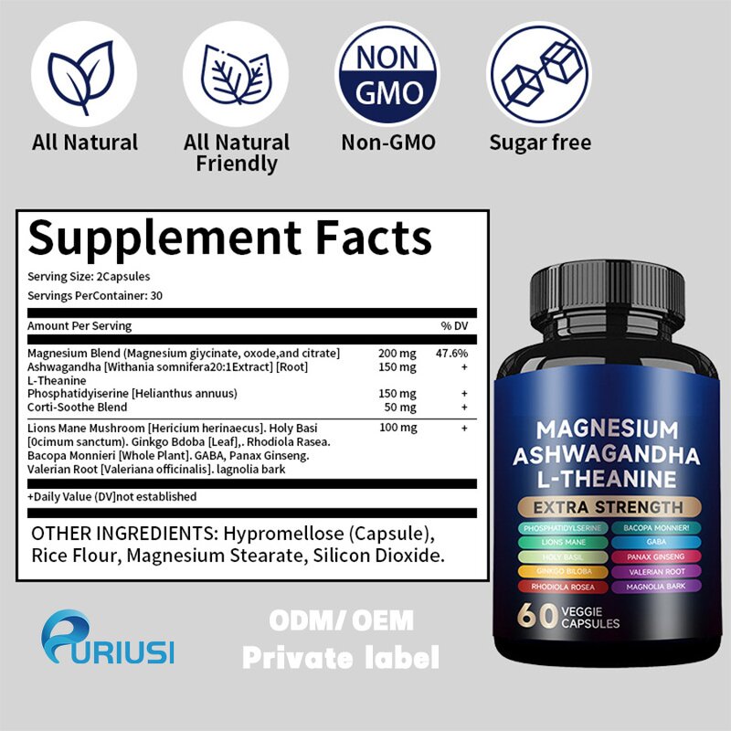 Ashwagandha Capsules - Manufacturer OEM ODM Vegan Herbal Supplements Private Label