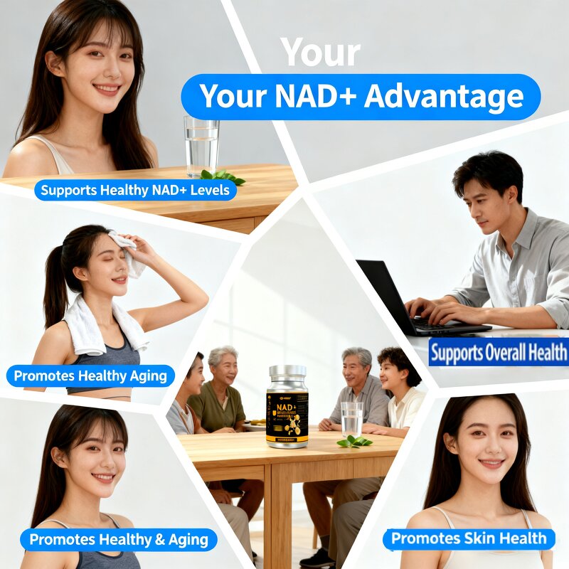 NAD+ Capsules - Manufacturer Private Label 3900mg 60 Vegan Resveratrol CoQ10