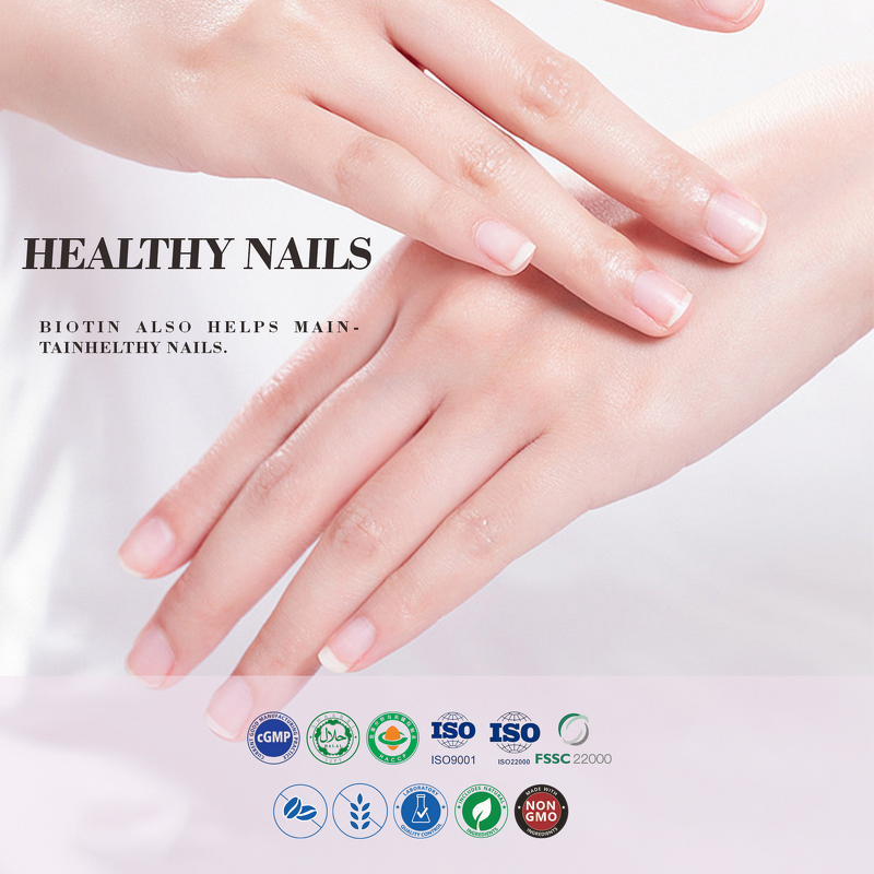 Biotin Collagen Gummies - Manufacturer Private Label Hair Nail Strawberry Whitening