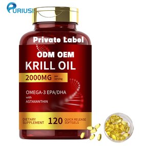 Krill Oil Softgel - Manufacturer OEM ODM 2000mg Bulk Dietary Supplement Private Label