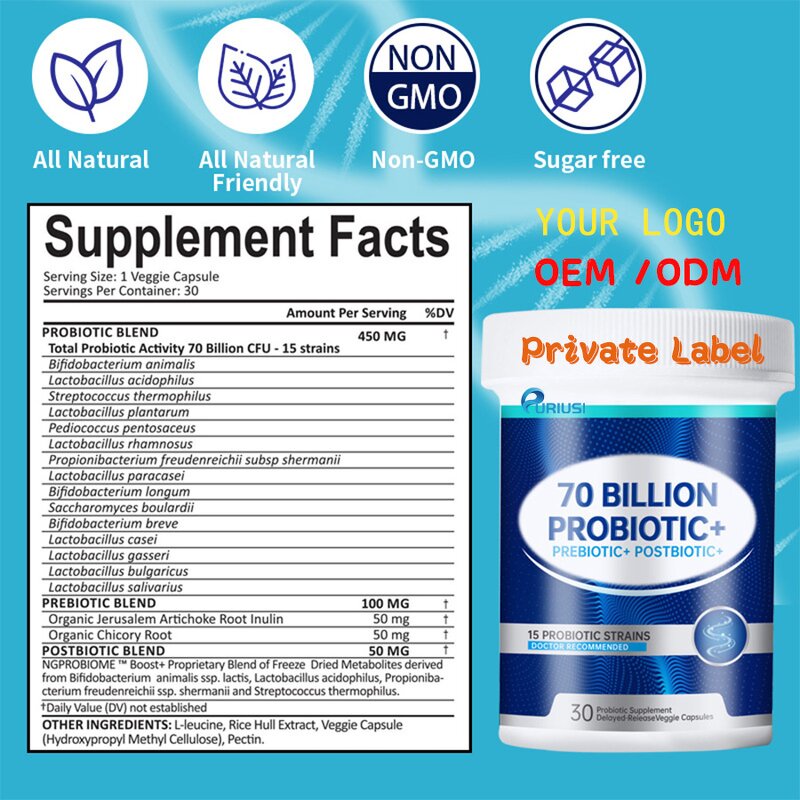 Probiotic Capsules - Manufacturer OEM ODM Digestive Support Custom Private Label