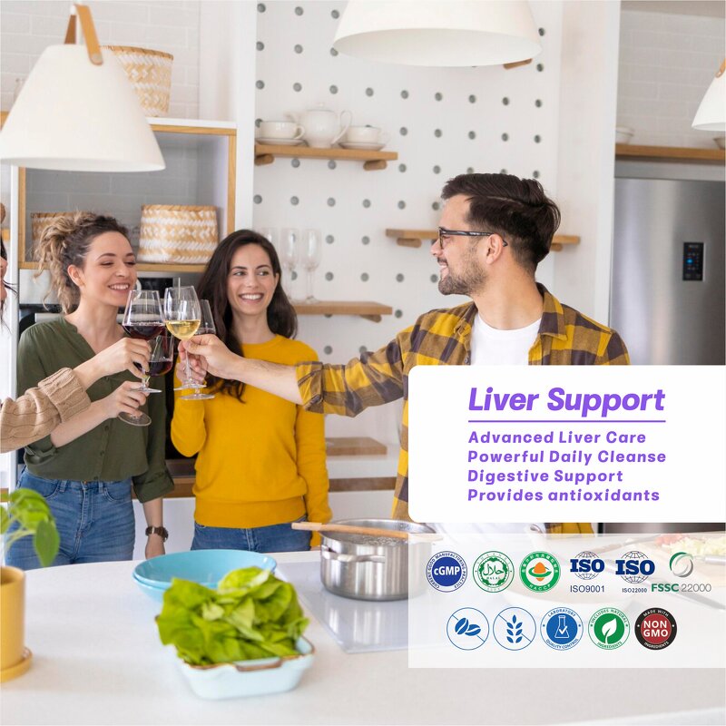 Liver Support Tablets - Manufacturer Milk Thistle Glutathione Daily Repair Energy