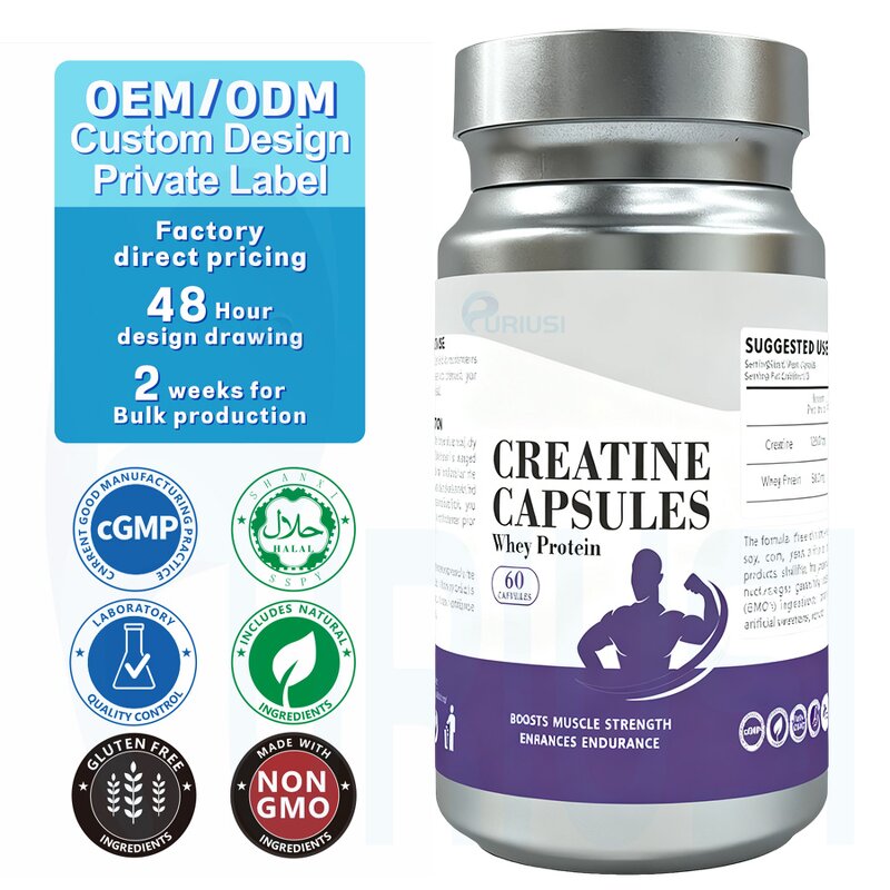 Creatine Whey Capsules - Manufacturer OEM ODM Energy Support Custom Private Label