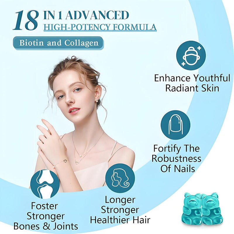 Biotin Keratin Gummies - Manufacturer OEM ODM Collagen Hair Skin Nails Private Label
