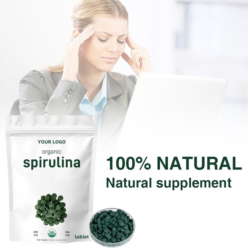 Spirulina Powder - Manufacturer OEM Private Label Pure Spirulina Tablet Powder
