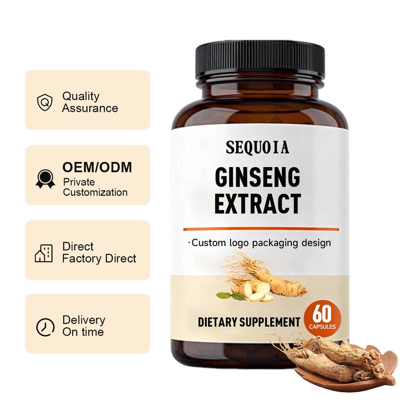 Ginseng Capsules - Manufacturer OEM High Quality Pure Ginseng Extract Capsules