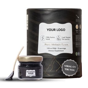 Shilajit Resin - Manufacturer Private Label Pure Himalayan 85+ Trace Minerals Factory