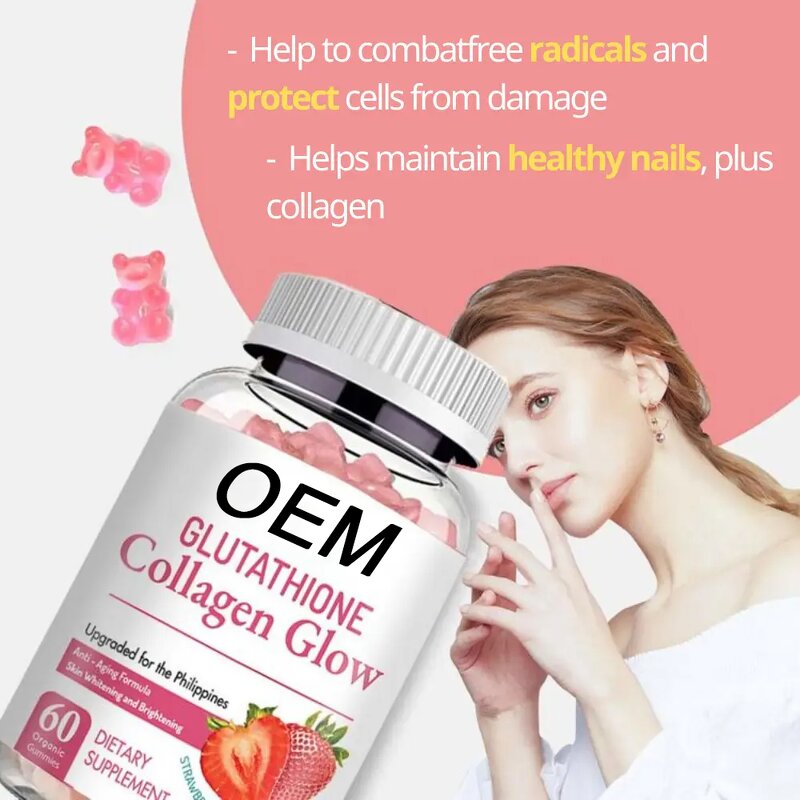 L-Glutathione Gummies Manufacturer - OEM/ODM Hot Sales for Skin Whiten with Multi-vitamin