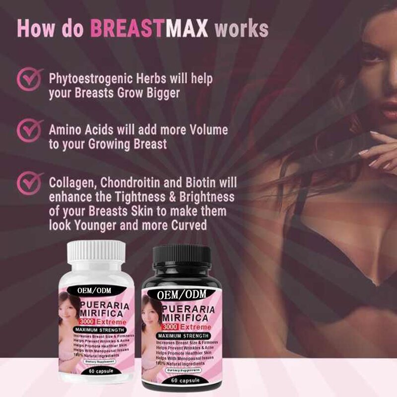 Breast Enhancement Pills Manufacturer - OEM Kudzu Root for Adult-only Chest Circumference Increase