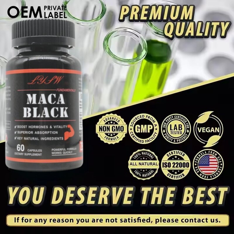 Maca Root Ginseng Capsule Manufacturer - High Quality for Energy Enhancement & Hormone Balance