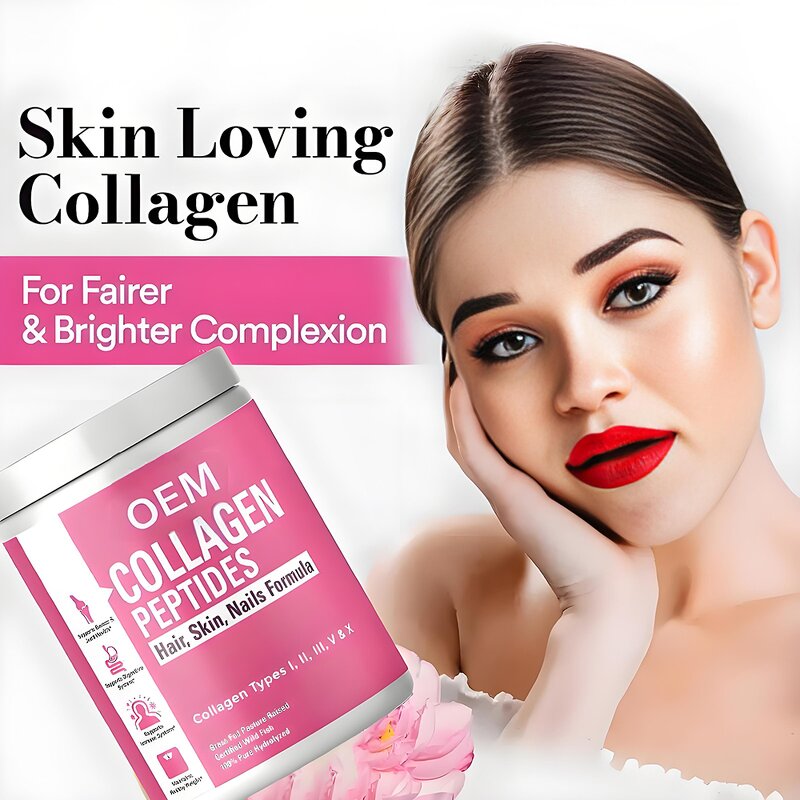 Hydrolyzed Collagen Peptide Powder Manufacturer - OEM/ODM for Skin Brightening & Hair Growth