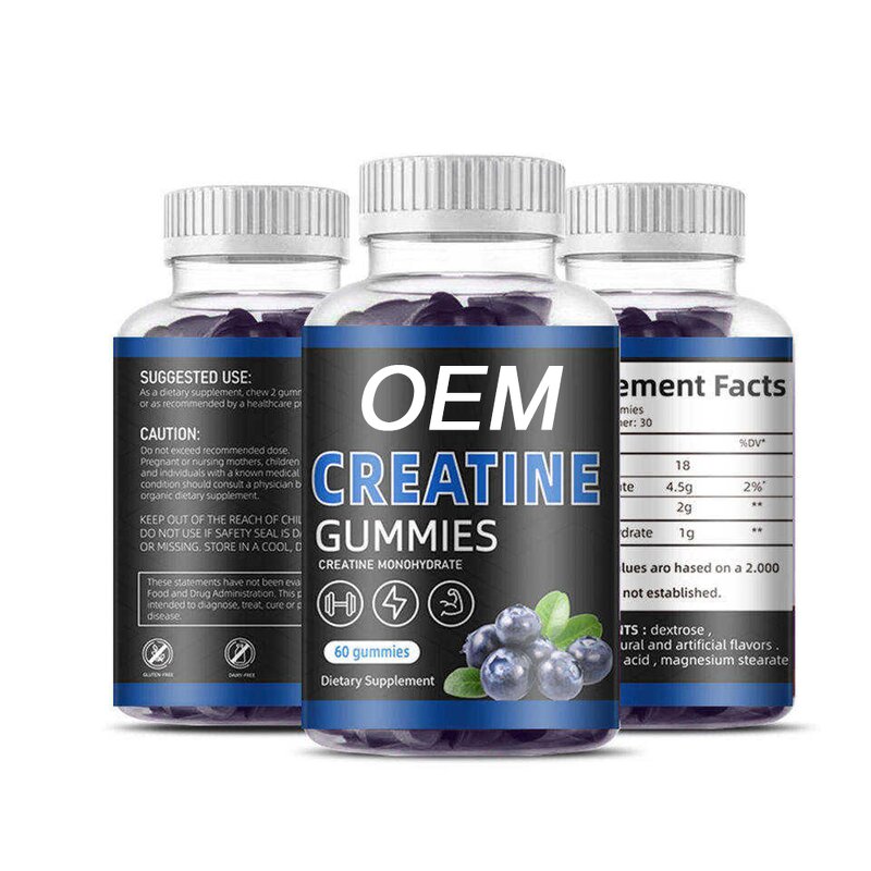 Creatine Monohydrate Gummies Manufacturer - Private Logo Energy Supplements for Workout Muscle