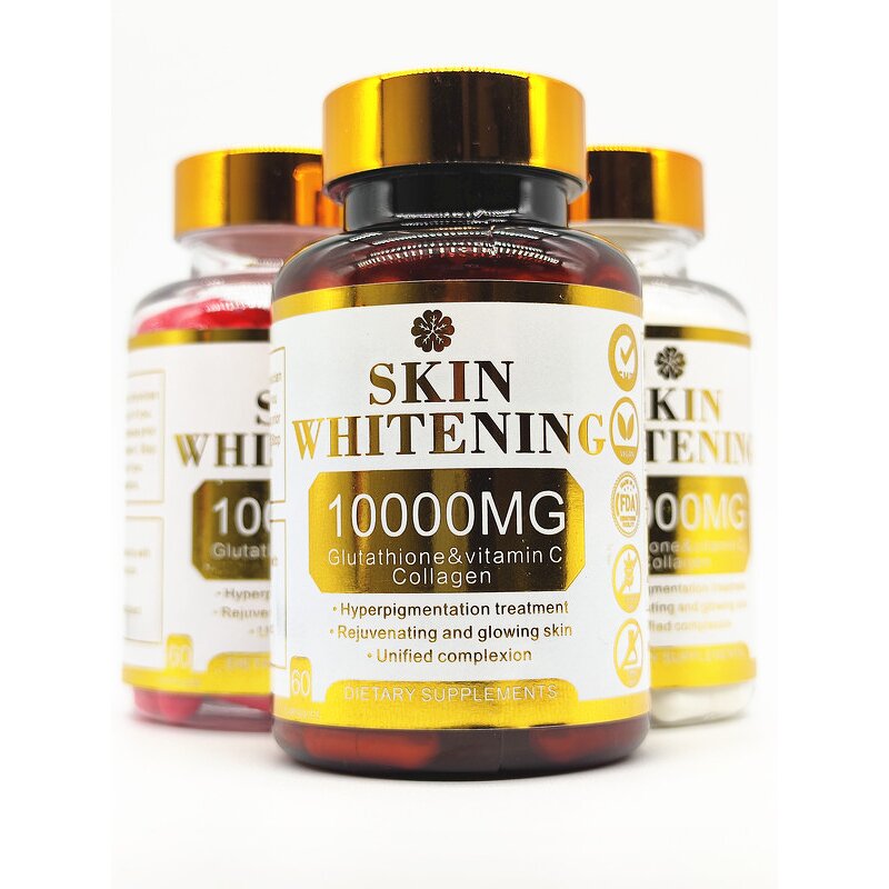 Glutathione Capsule Manufacturer - High Quality 1000mg Organic Skin Whitening with Collagen & Vitamin C