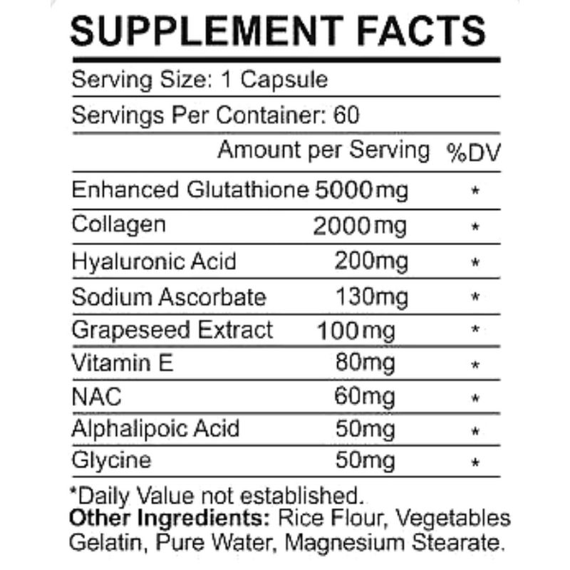 Glutathione Whitening Capsule Manufacturer - Customized Labels Halal Liposomal with Collagen & ALA