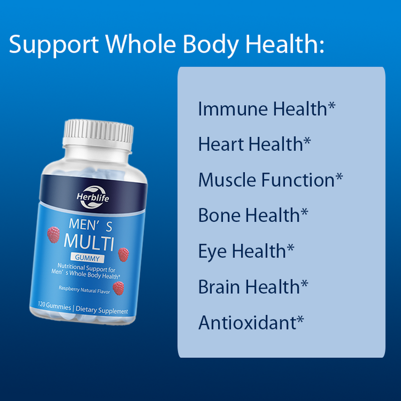Multivitamin Gummies - Manufacturer OEM/ODM Men 120Ct Immune Heart Eye Brain