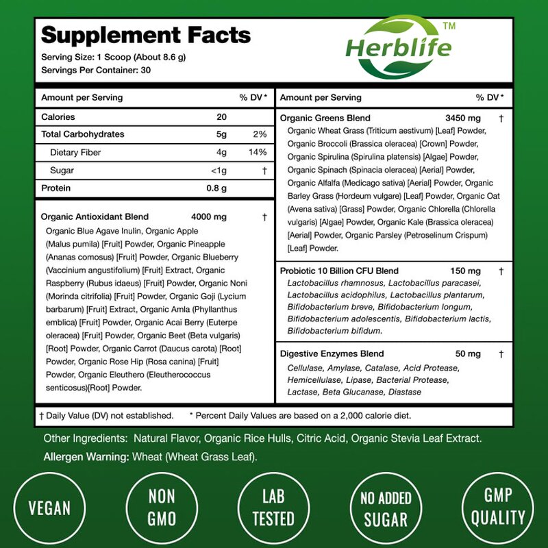 Super Greens Powder - Manufacturer OEM 20+ Organic Veggie Enzyme Probiotic