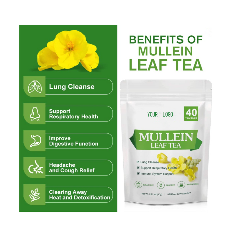 Mullein Tea Bags - Manufacturer Private Label OEM Organic Lungs Cleanse