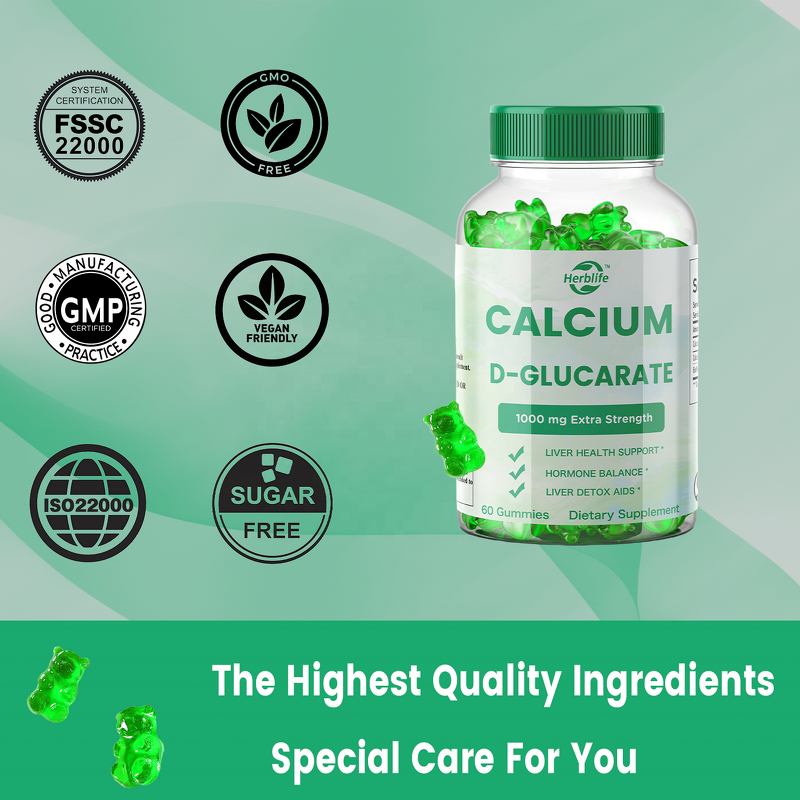 Calcium D-Glucarate Gummies - Manufacturer Haccp OEM ODM Hormone Metabolism