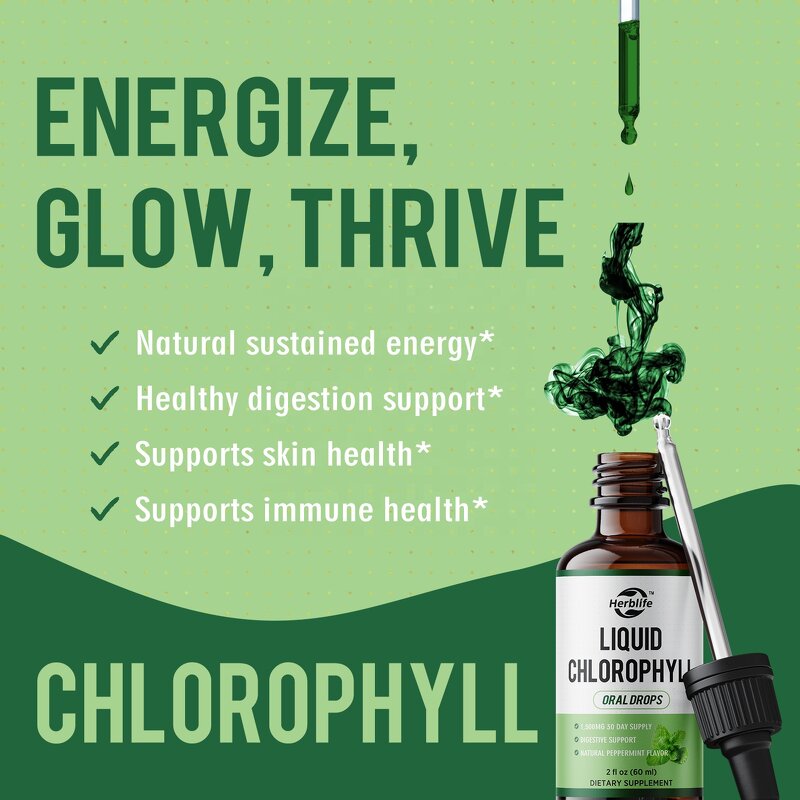 Chlorophyll Drops - Manufacturer OEM ODM Vegan Oral Skin Digestion Health
