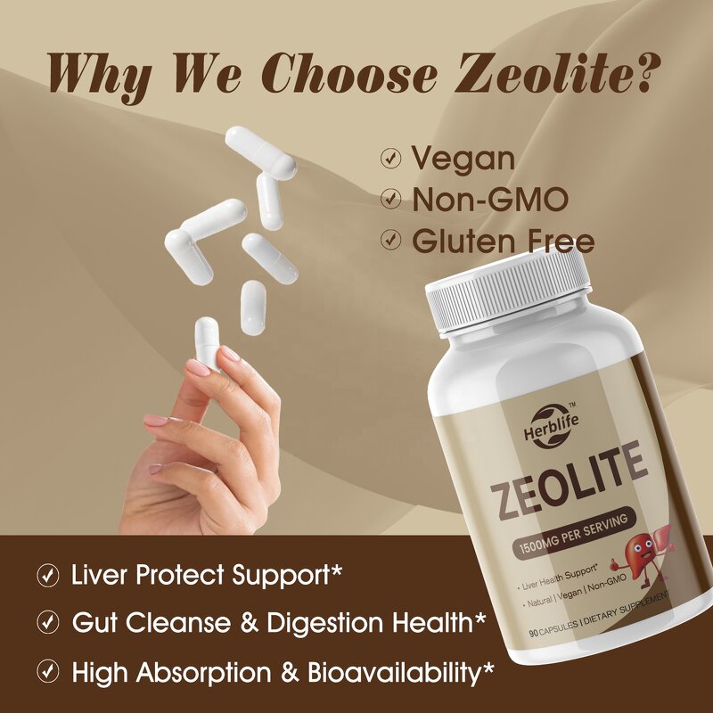Zeolite Capsules - Manufacturer OEM ODM Clinoptilolite Gut Liver Health