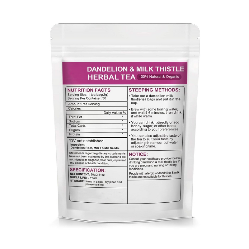 Dandelion Milk Thistle Tea - Manufacturer Private Label OEM Liver Antioxidant
